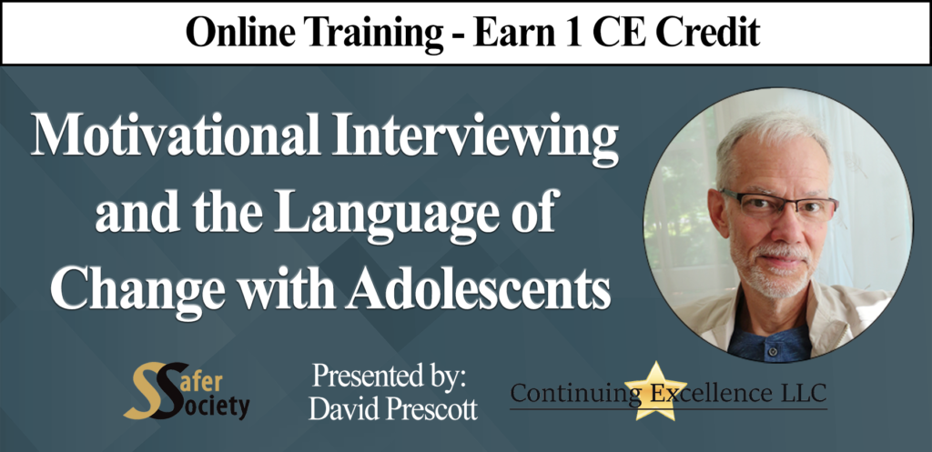 Online Training: Motivational Interviewing and the Language of Change with Adolescents