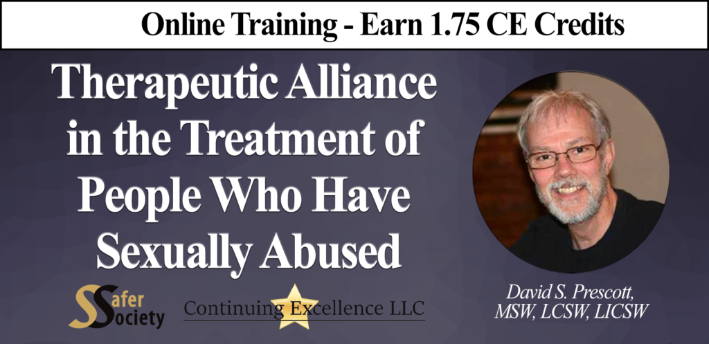 Online Training: Therapeutic Alliance in the Treatment of People Who Have Sexually Abused
