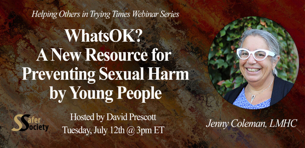 Webinar - WhatsOK? A New Resource for Preventing Sexual Harm by Young People