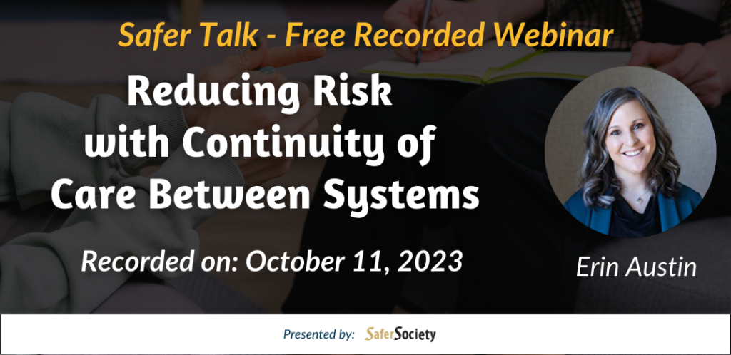 Webinar - Reducing Risk with Continuity of Care Between Systems